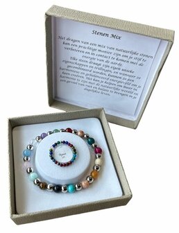 Setje met ring 3 mm (18 cm) en armband 6 mm (maat naar keuze)