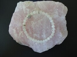 Dames armband de flower of life met Maansteen
