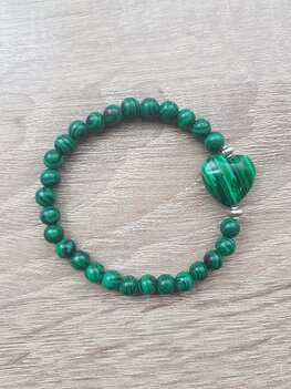 Dames armband Malachiet