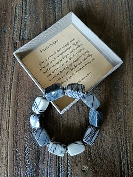 Dames armband Picasso Jaspis met grote natuurstenen