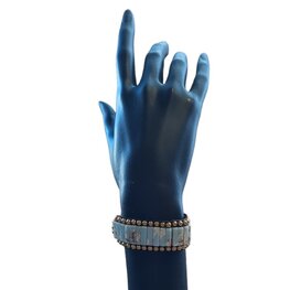 Larderiet natuurstenen damesarmband