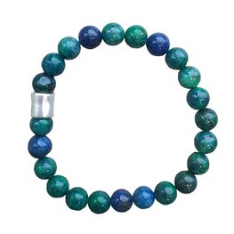 Azuriet Malachiet herenarmband