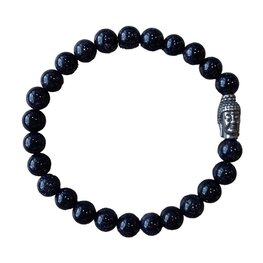 Heren armband van natuursteen Blauwvloed