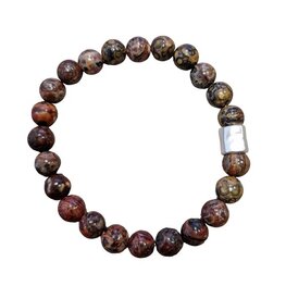 Luipaard Jaspis heren natuurstenen armband