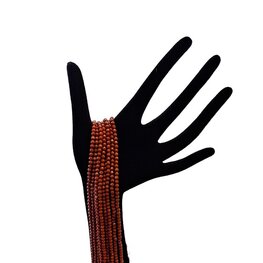 Rode Jaspis 3 mm streng kralen