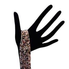 Toermalijn streng kralen van 3mm