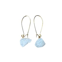 Oorbellen met natuursteen Bergkristal