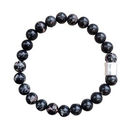 Black Sea Sediment heren natuurstenen armband