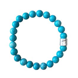 Turquoise natuurstenen heren armband