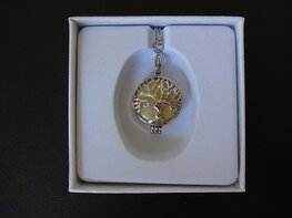 Dames ketting Geboortesteen Honey Jade for November