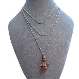 Ketting met geluksengel van Goudvloed