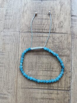 Hartjesarmband Aquamarijn