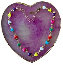 Enkel-armbandje met hartjes