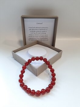 Dames armband Carneool