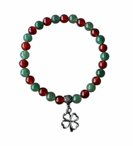 Armband met Carneool en Aventurijn