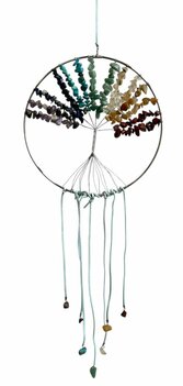 XL raamhanger met multi kleuren natuursteen