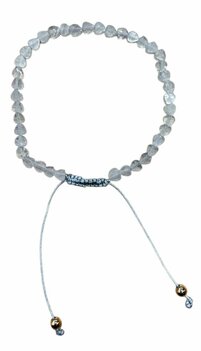 Bergkristal dames hartjes armband