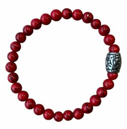 Rode Howliet dames armband