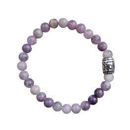 Lila Jade natuurstenen dames armband