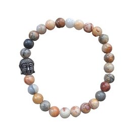 Laguna Agaat dames armband met Boeddha kraal