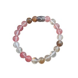 Fire Cherry Quarts natuurstenen dames armband