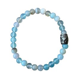Armband van natuursteen Chalcedoon