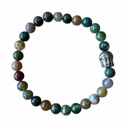 Indiaas Agaat natuurstenen dames armband