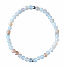 Roze Jade natuurstenen armband