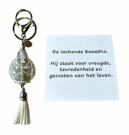 Lachende Boeddha sleutelhanger