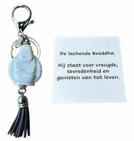 Lachende Boeddha sleutelhanger