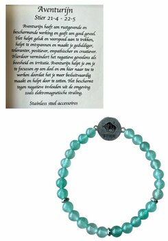 Armband Aventurijn met de Stier