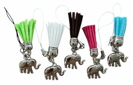 Olifantjes metallook met kwastjes