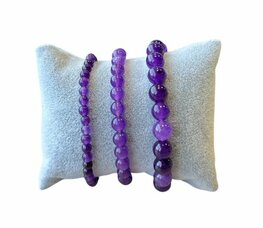 Armbanden van paarse Chalcedoon
