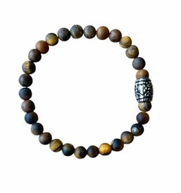 Matte Tijgeroog dames armband