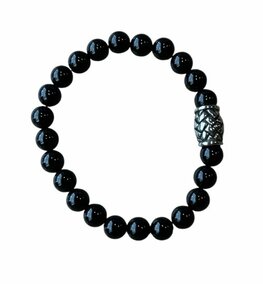 Onyx extra grote dames armband