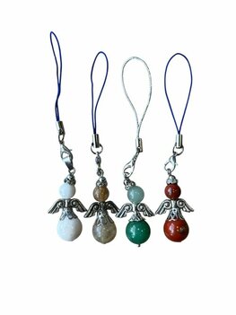 Mix van diverse natuursteen beschermengelen