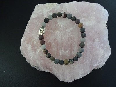 Dames armband Gras Jaspis mat