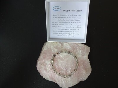 Dames armband Dragon Veins Agaat met boeddha kraal