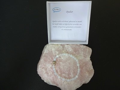 Dames armband Opaliet met boeddha kraal