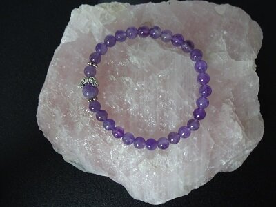 Dames armband Amethist Engel