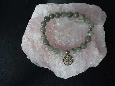 Dames armband Labradoriet Tree of Life