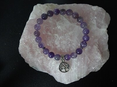 Dames armband Amethist Tree of Life