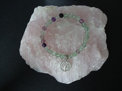 Dames armband Fluoriet met de Tree of Life