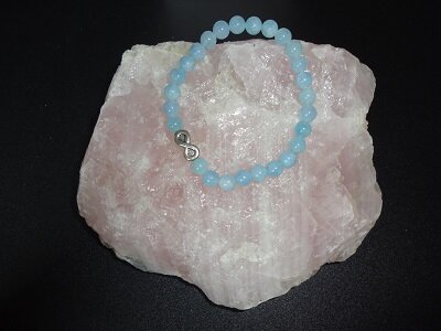 Dames armband Aquamarijn Infinity