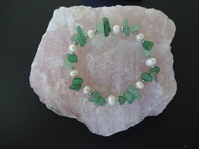 Dames armband Jade + Parel