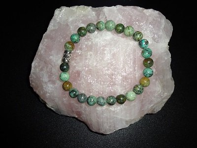 Heren armband Basic Afrikaans Turquoise