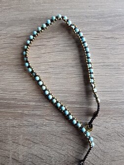 Dames wikkelarmband natuursteen Turquoise