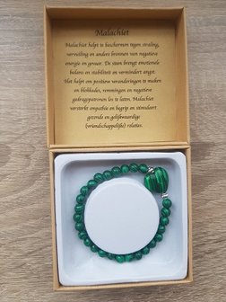 Dames armband Malachiet