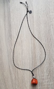 Damesketting van natuursteen Rode Jaspis
