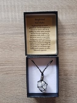 Damesketting van natuursteen Bergkristal